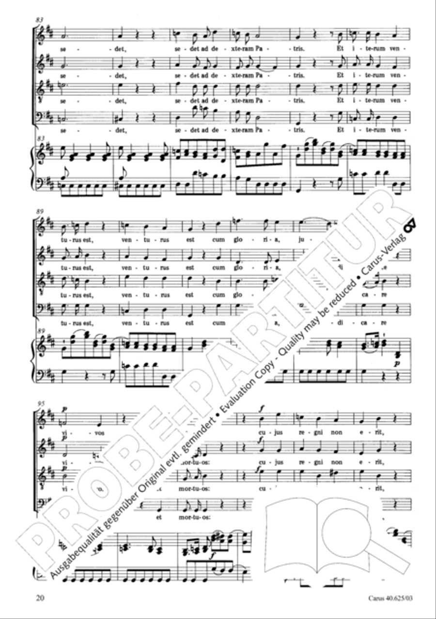 Missa brevis in D Major, K. 194 4-Part scores gallery preview page 21