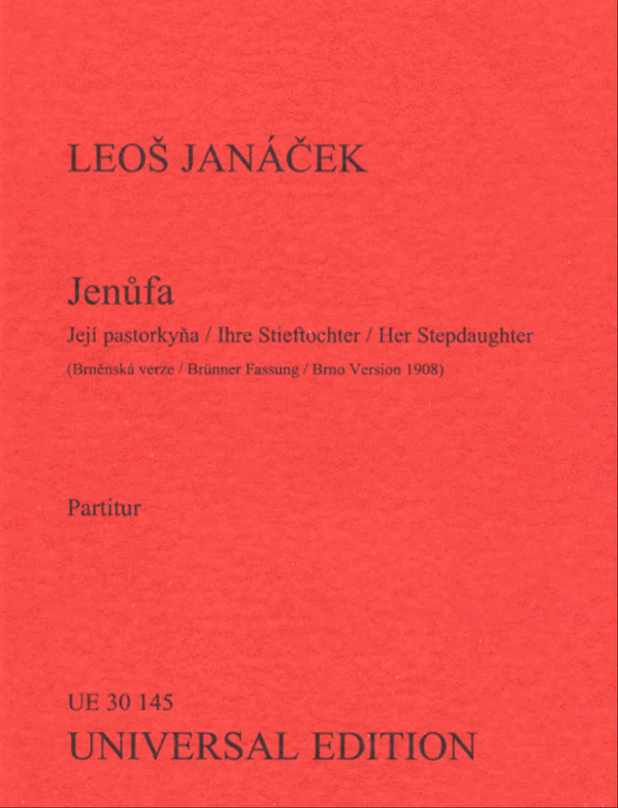 Jenufa (Brno Version 1908) Study School and Community scores gallery preview page 1