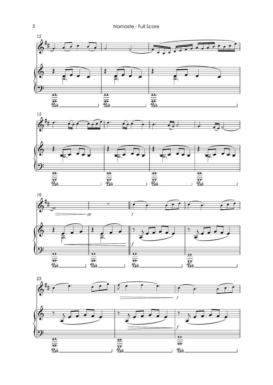 Namaste B-Flat Clarinet scores gallery preview page 2