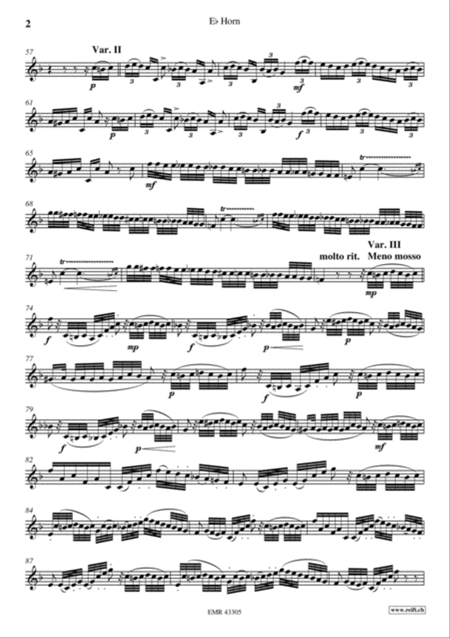 The Carnival Of Venice The Carnival Of Venice Horn scores gallery preview page 3