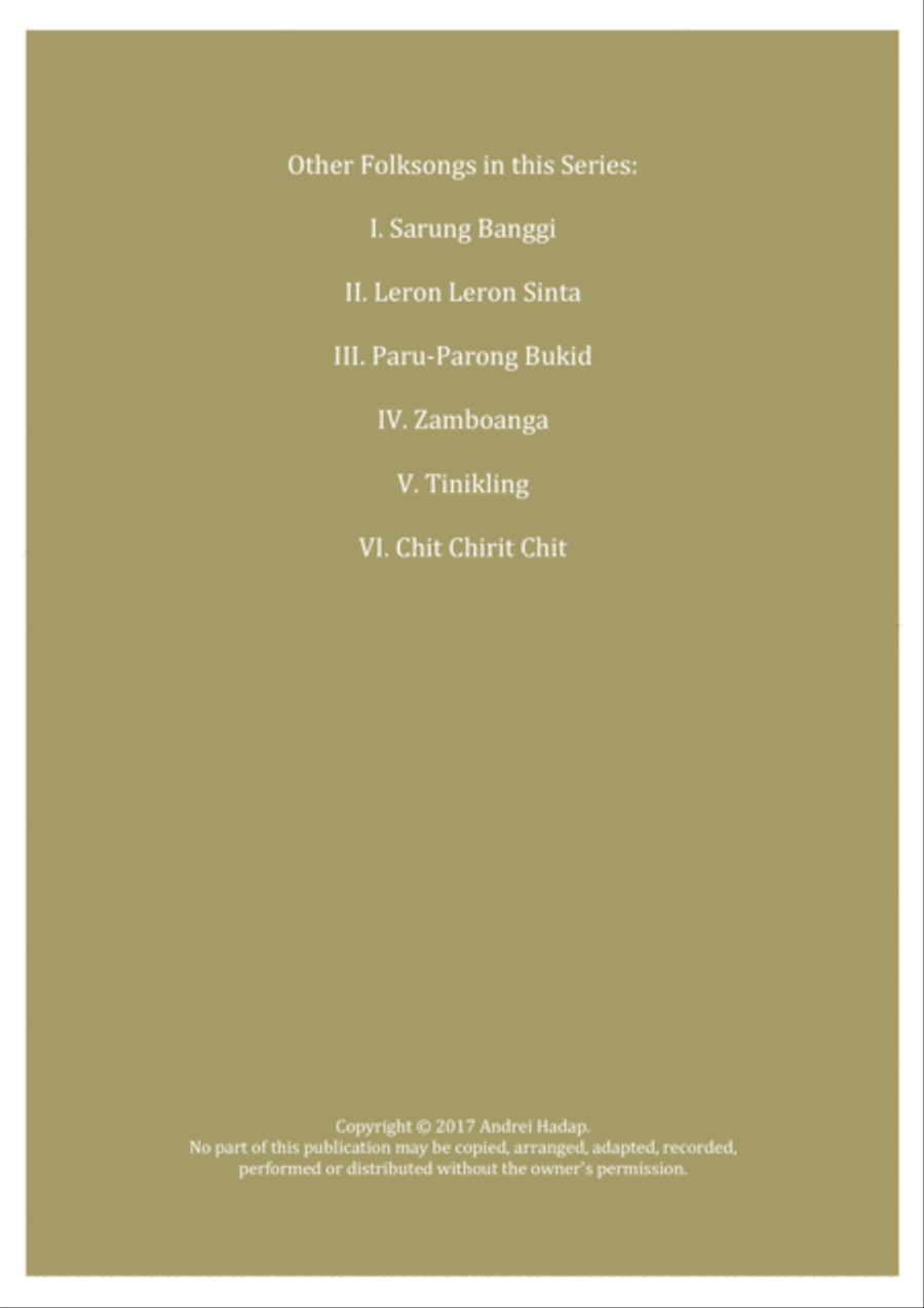 Leron Leron Sinta - arranged for Piano Solo Piano Solo scores gallery preview page 2