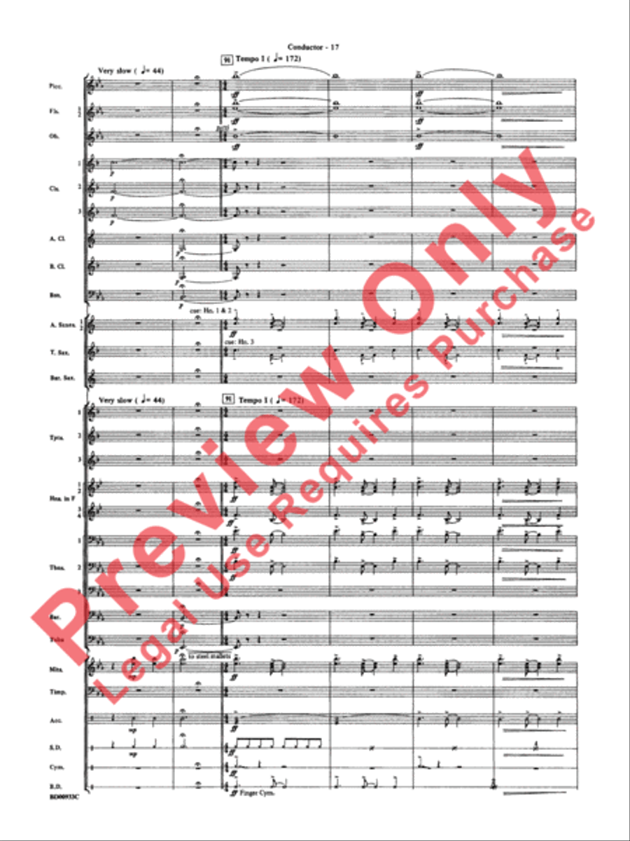Symphonic Festival Concert Band scores gallery preview page 20