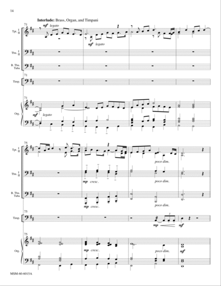 Sound the Bell of Holy Freedom Come to Us, O Holy Spirit (Full Score) Choir scores gallery preview page 24