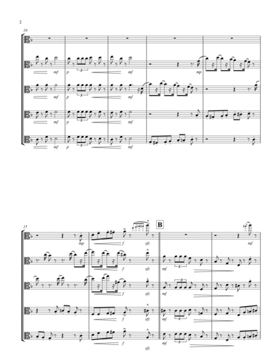 March (from "The Nutcracker Suite") (F) (Viola Quintet)
