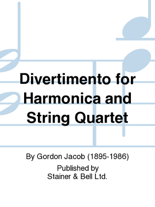 Book cover for Divertimento for Harmonica and String Quartet