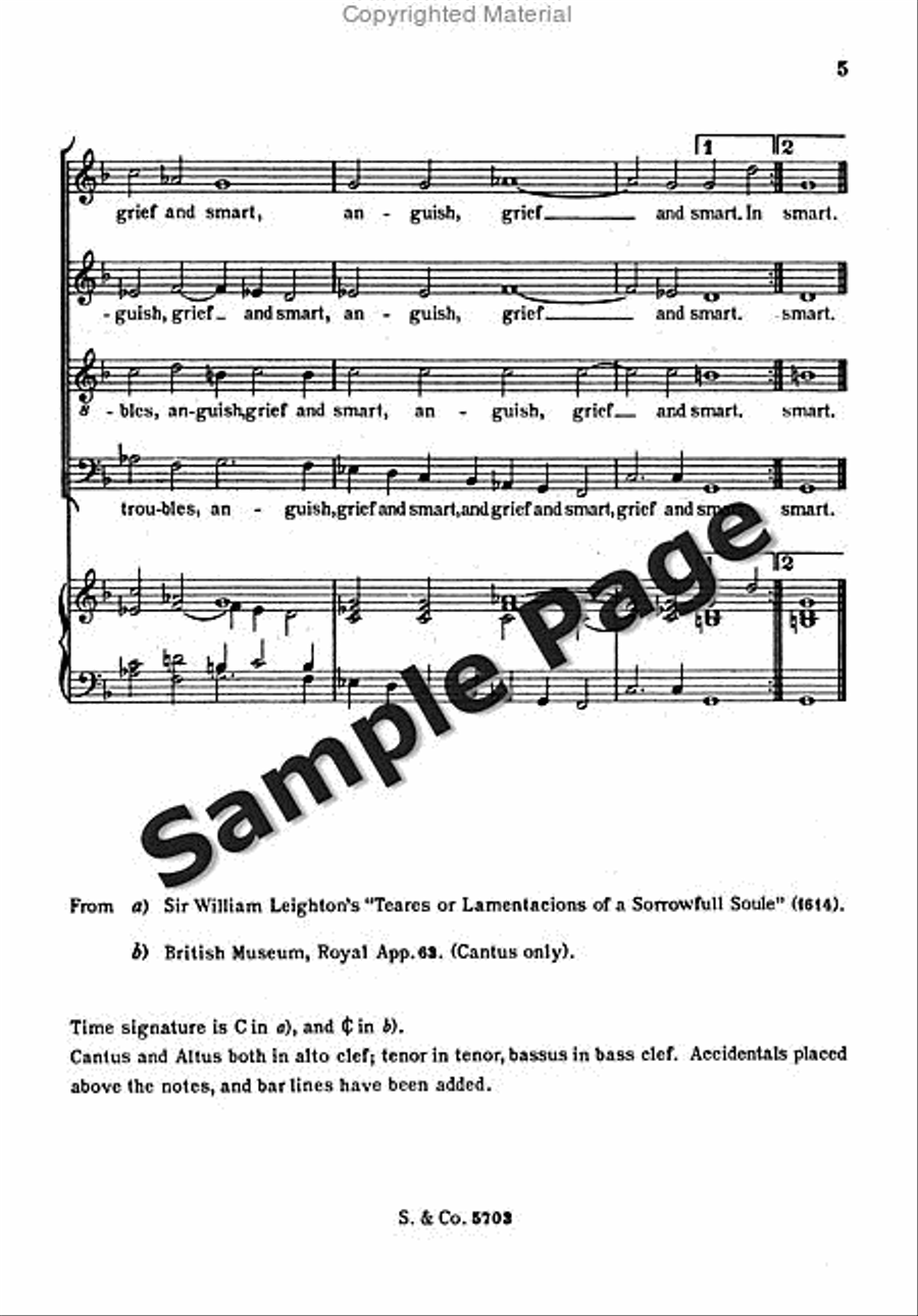 O God That No Time Doest Despise*** 4-Part scores gallery preview page 6