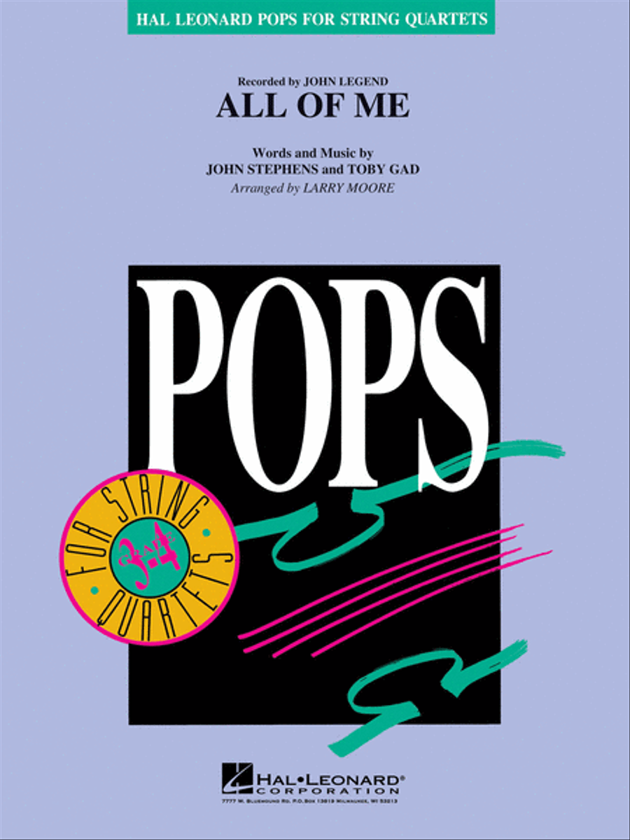 All of Me String Quartet scores gallery preview page 1