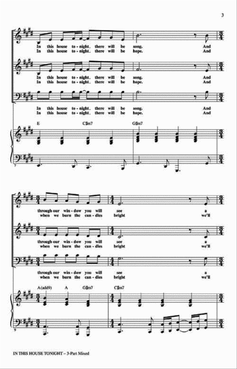 In This House Tonight 3-Part scores gallery preview page 3