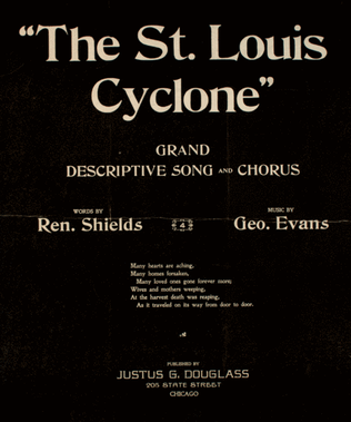 The St. Louis Cyclone. Grand Descriptive Song and Chorus