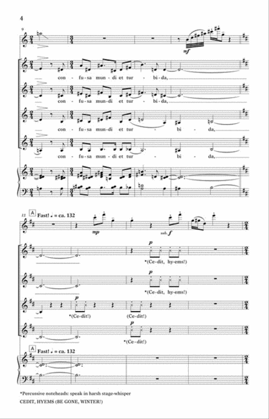 Cedit Hyems (Be Gone, Winter!) SSAA scores gallery preview page 3