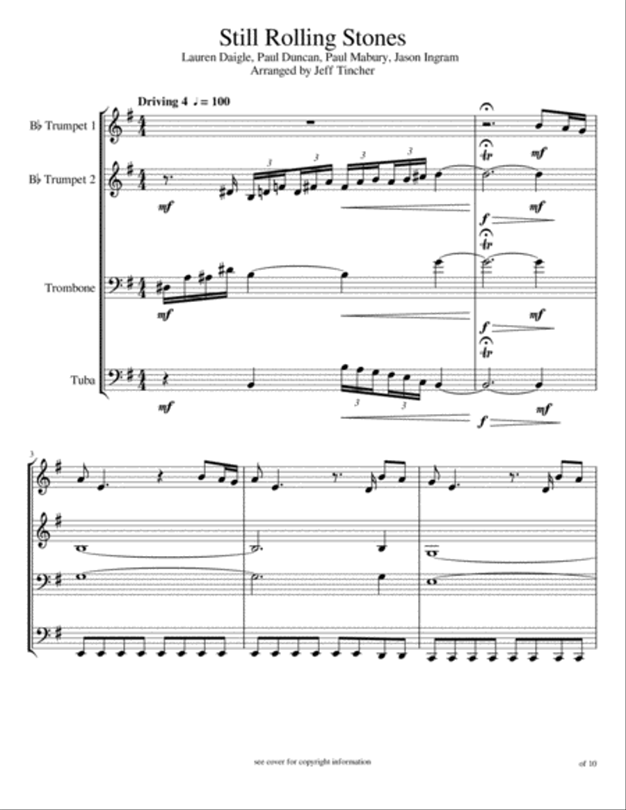 Still Rolling Stones Brass Ensemble scores gallery preview page 2