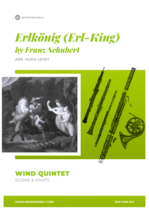 Book cover for Erlkönig (The Erl-King) arranged for Wind Quintet