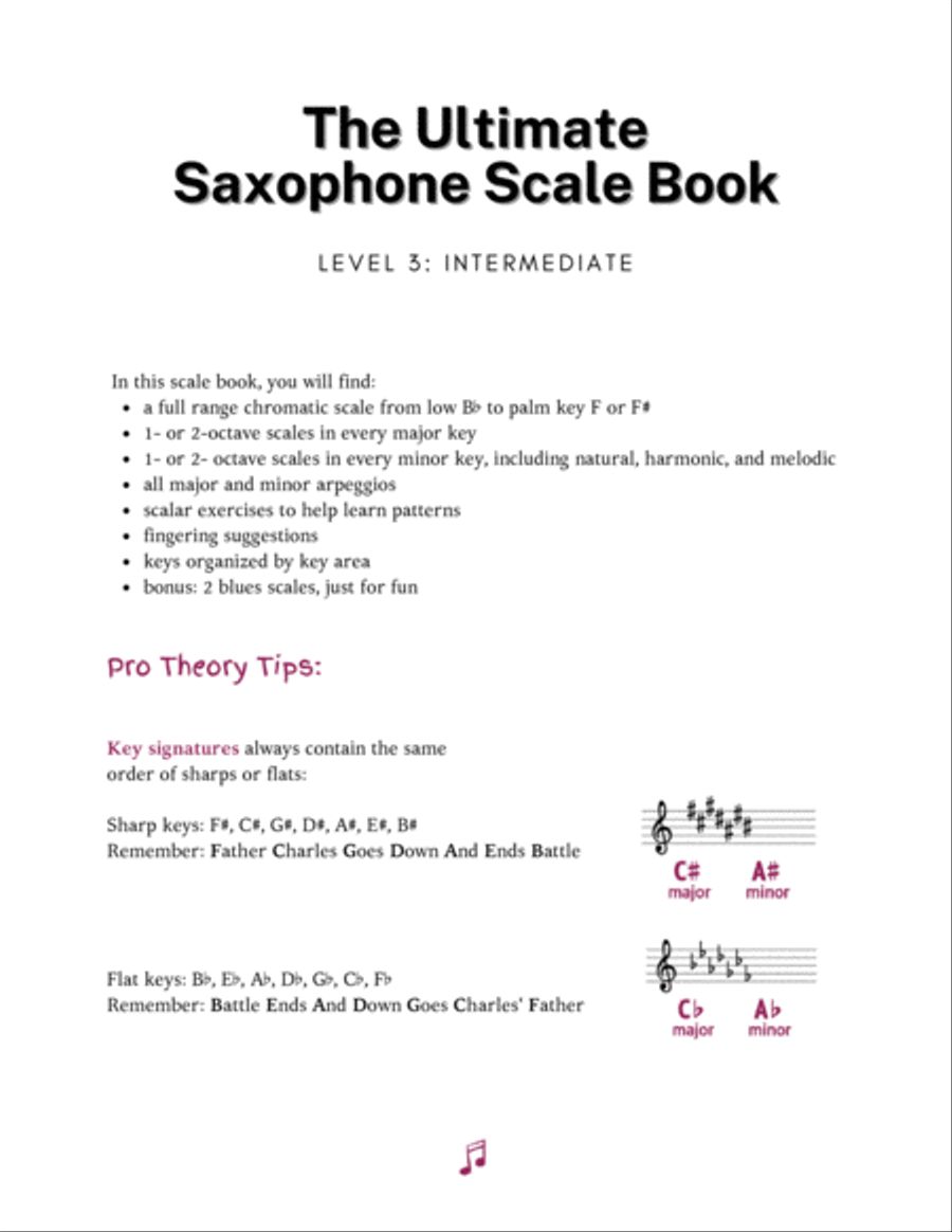 The Ultimate Saxophone Scale Book: Level 3 Alto Saxophone scores gallery preview page 2