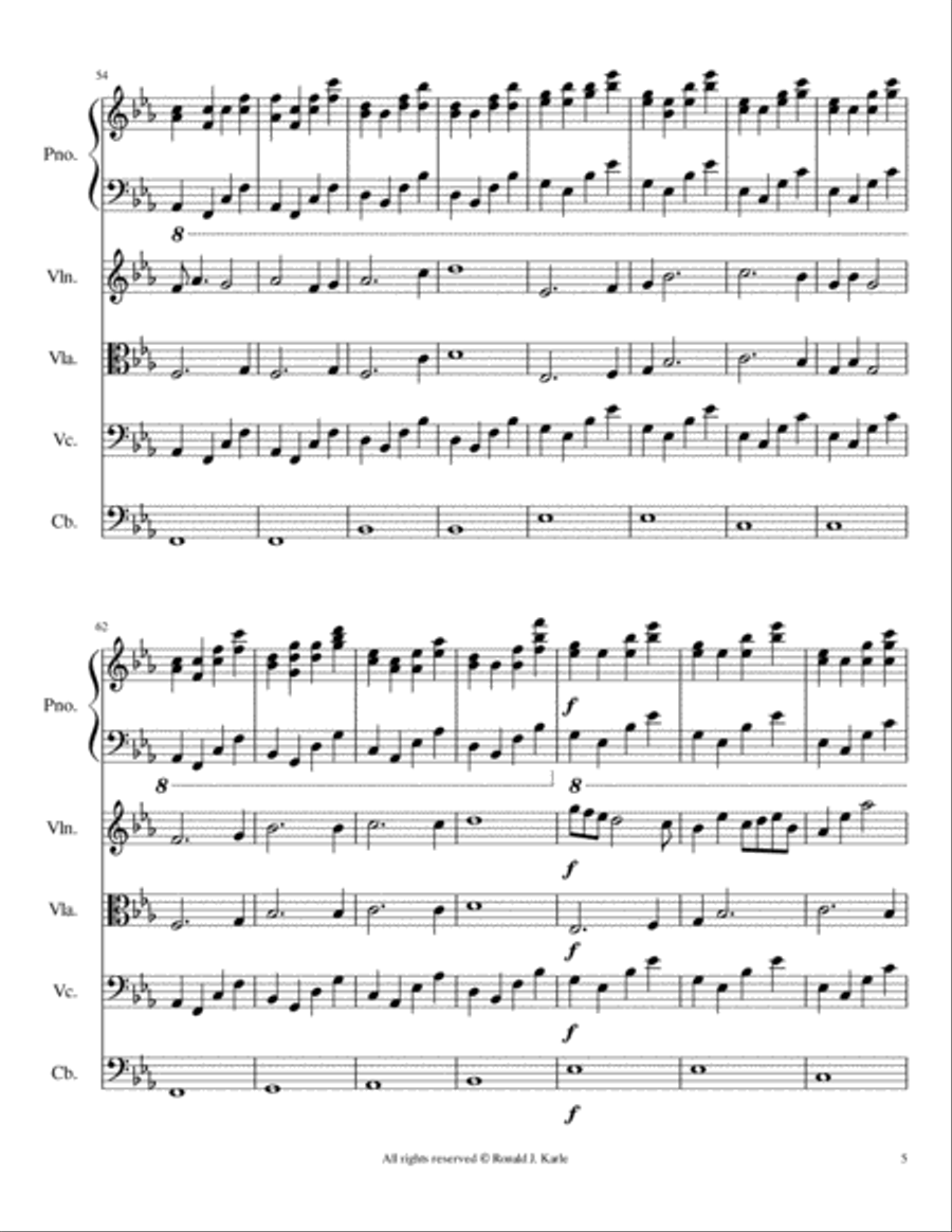 Simplicity Simplicity Piano Quintet scores gallery preview page 6