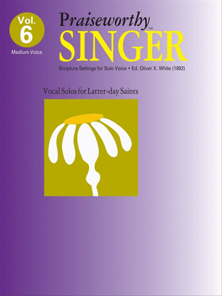 Praiseworthy Singer - Vol. 6 Acc. CD Voice scores gallery preview page 1
