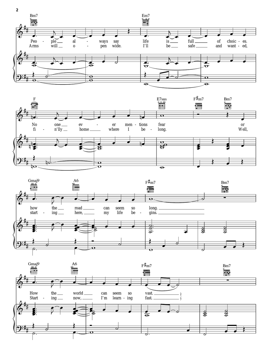 Journey To The Past (from Anastasia) Guitar scores gallery preview page 2