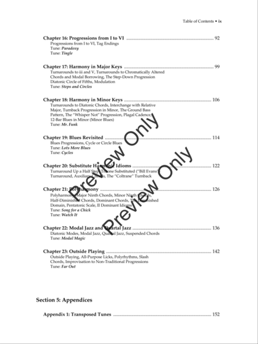 Jazz Improvisation: The Goal-Note Method (Text with MP3s) Jazz Ensemble scores gallery preview page 10