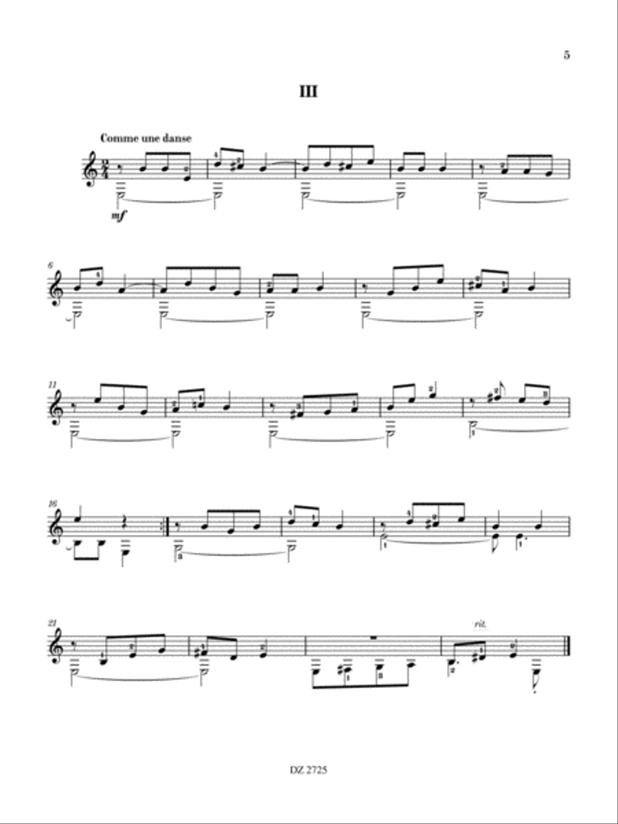 14 Mini-préludes Classical Guitar scores gallery preview page 5
