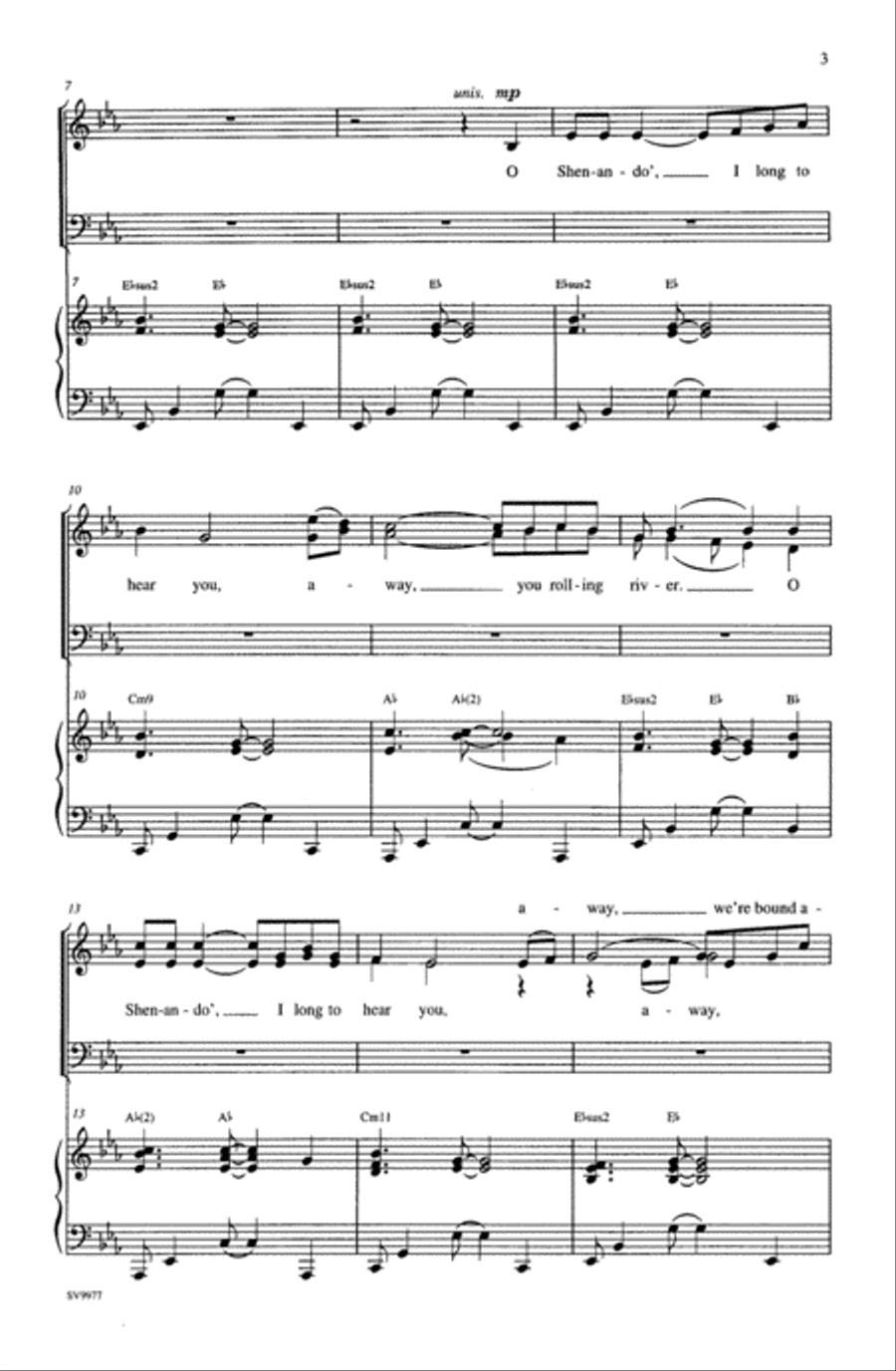 Shenandoah 4-Part scores gallery preview page 3