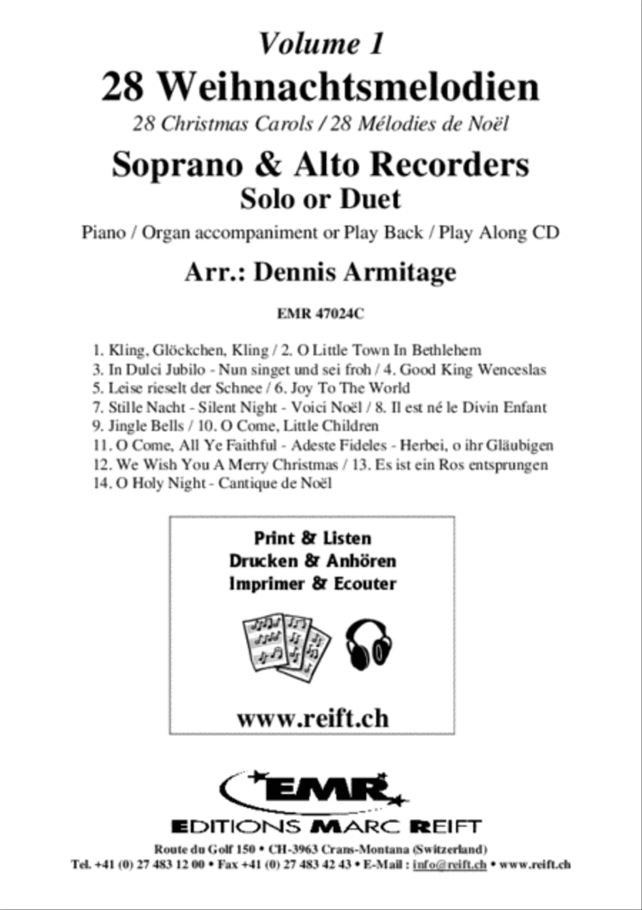 28 Weihnachtsmelodien Vol. 1 Woodwind Duet scores gallery preview page 2