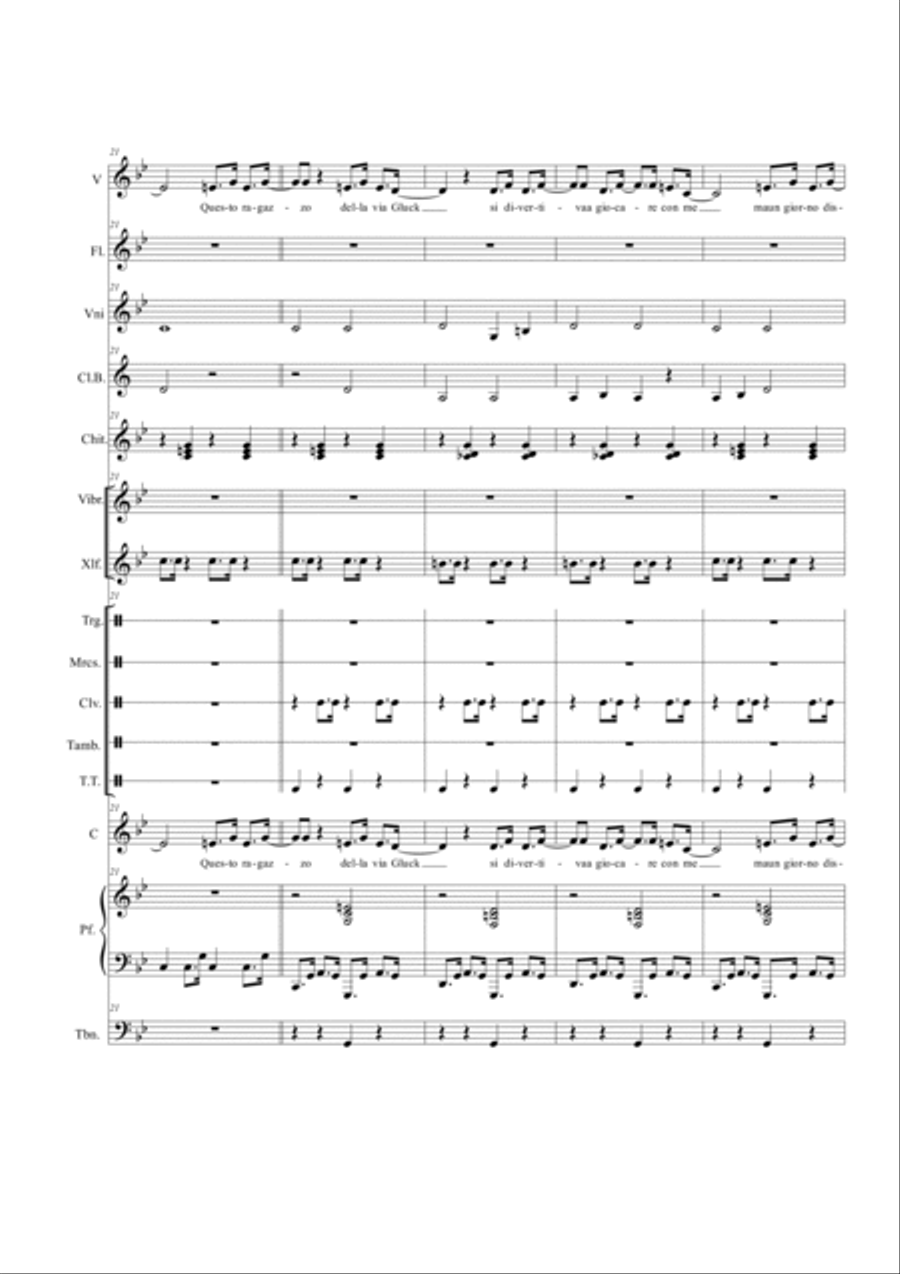 Il ragazzo della via Gluck Full Orchestra scores gallery preview page 5