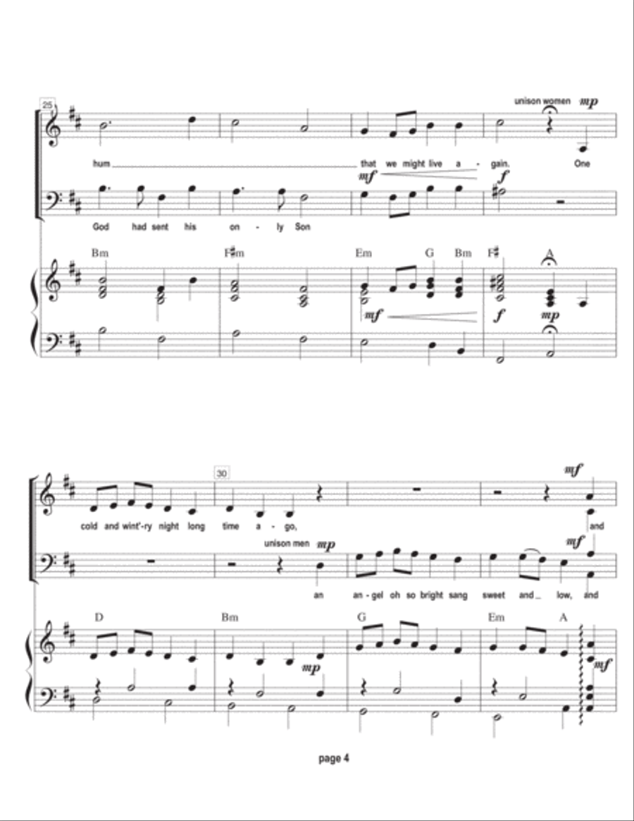 The Snow Carol The Snow Carol 4-Part scores gallery preview page 5
