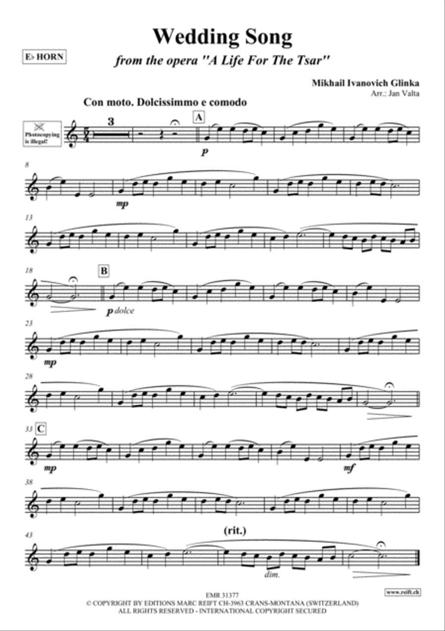 Wedding Song Wedding Song Horn scores gallery preview page 2