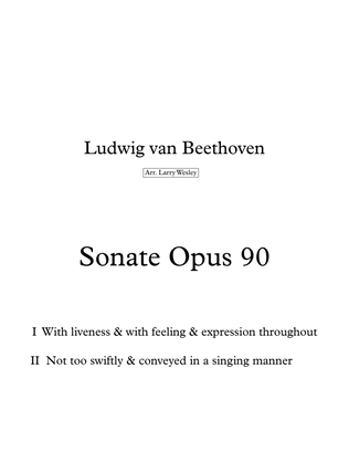 Sonate #27 Opus 90