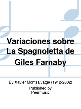 Book cover for Variaciones sobre La Spagnoletta de Giles Farnaby