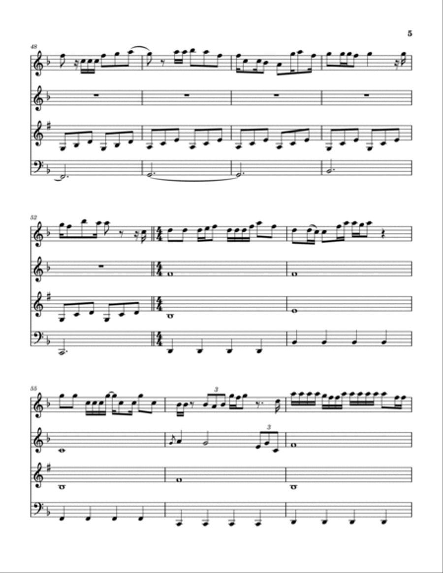 This Wish Woodwind Quartet scores gallery preview page 6