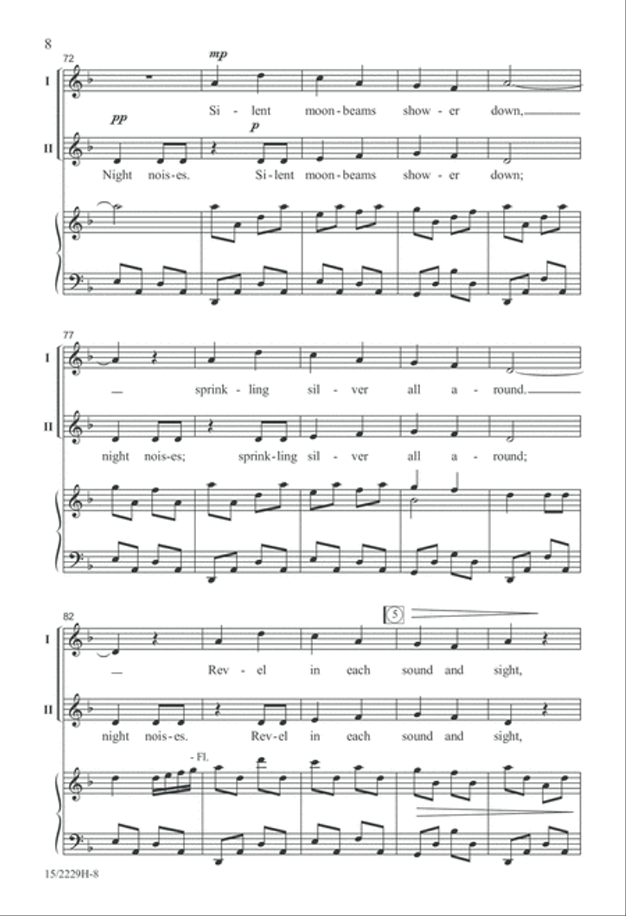 Night Noises 2-Part scores gallery preview page 9