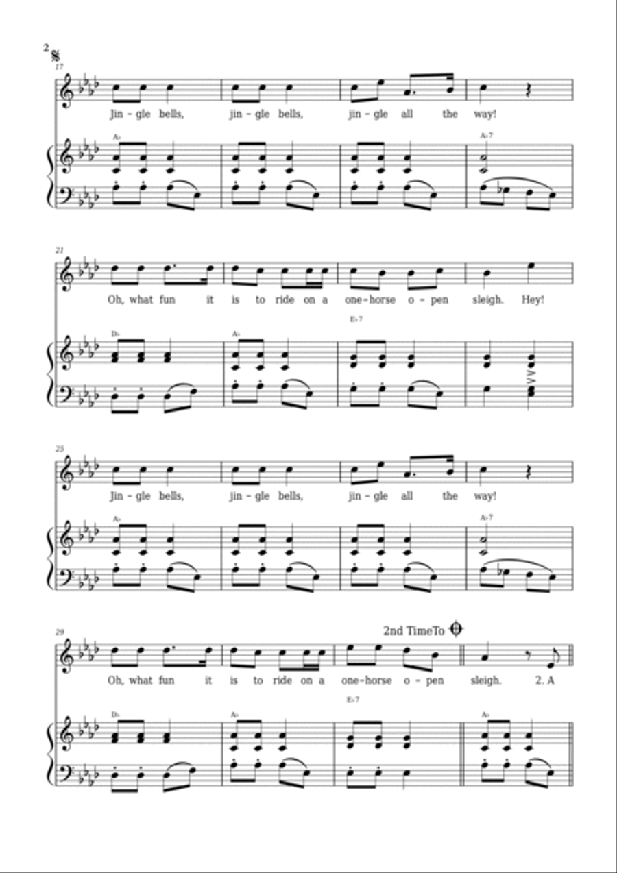 Jingle Bells Voice scores gallery preview page 2