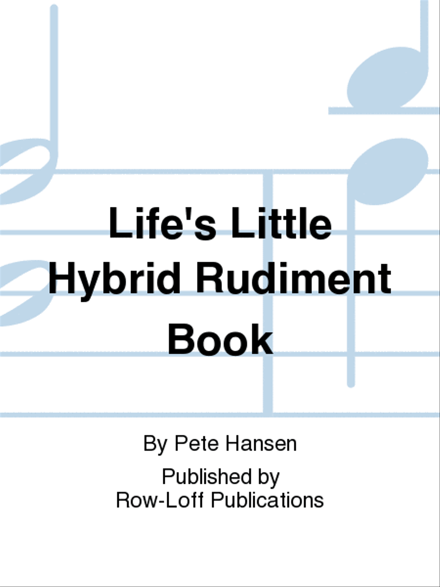 Life's Little Hybrid Rudiment Book Percussion scores gallery preview page 1