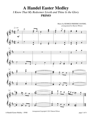 Book cover for A Handel Easter Medley (1 Piano, 4 Hands)