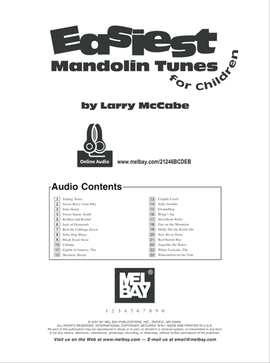 Easiest Mandolin Tunes for Children Mandolin scores gallery preview page 2