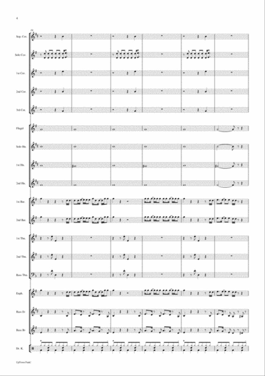 Uptown Funk Brass Band scores gallery preview page 6