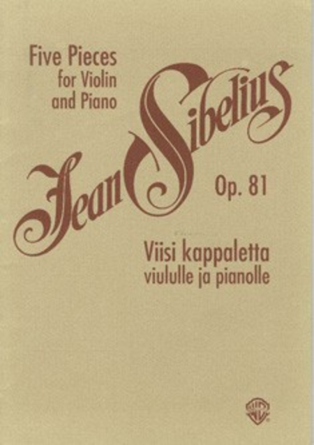 Five Pieces For Violin and Piano