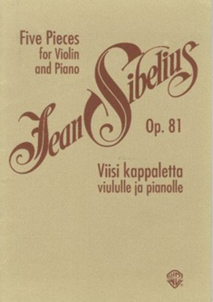 Five Pieces For Violin & Piano
