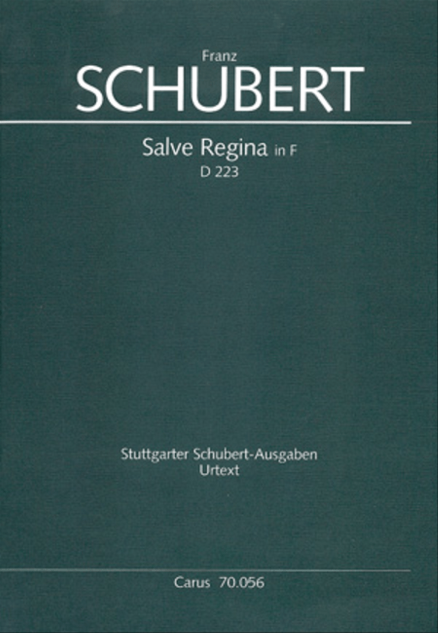 Salve Regina in F major Bassoon scores gallery preview page 1