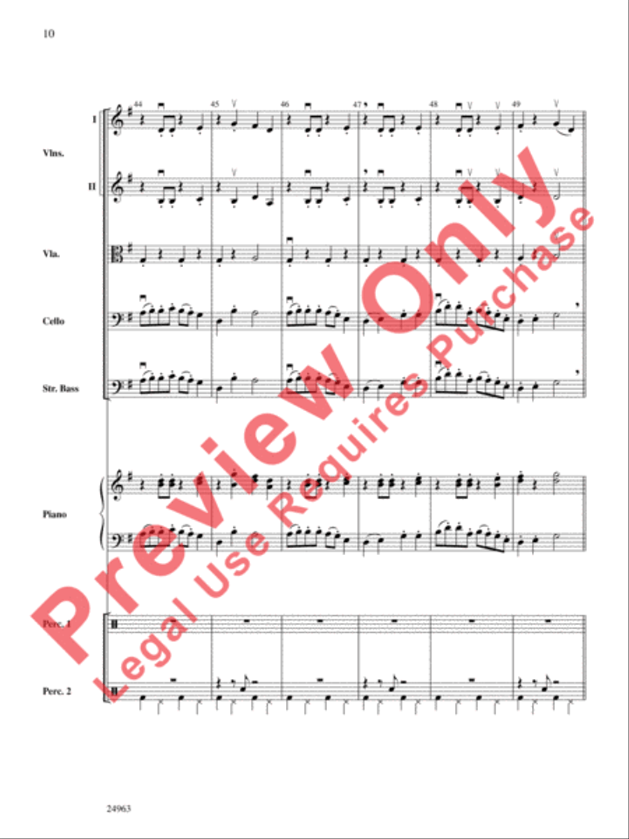 Zydeco Two-Step Zydeco Two-Step String Orchestra scores gallery preview page 11