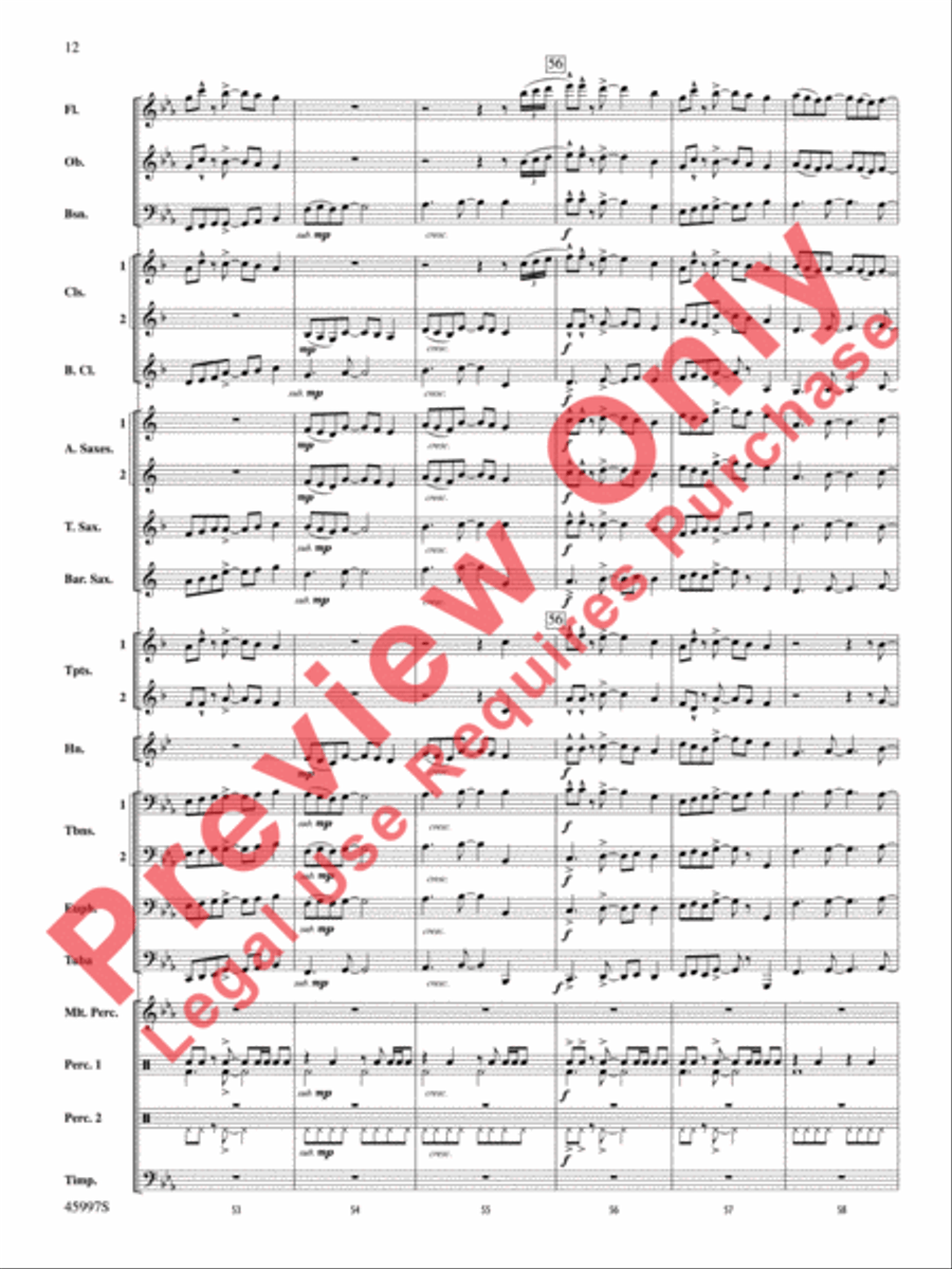 1st and Goal 1st and Goal Concert Band scores gallery preview page 13