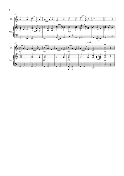 Silent Night for Clarinet and Piano image number null