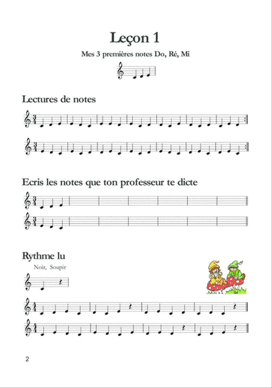 La Formation Musicale Tout Simplement Volume 1 School and Community scores gallery preview page 3