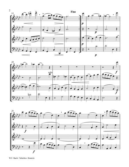 Bourrée (W.F. Bach)