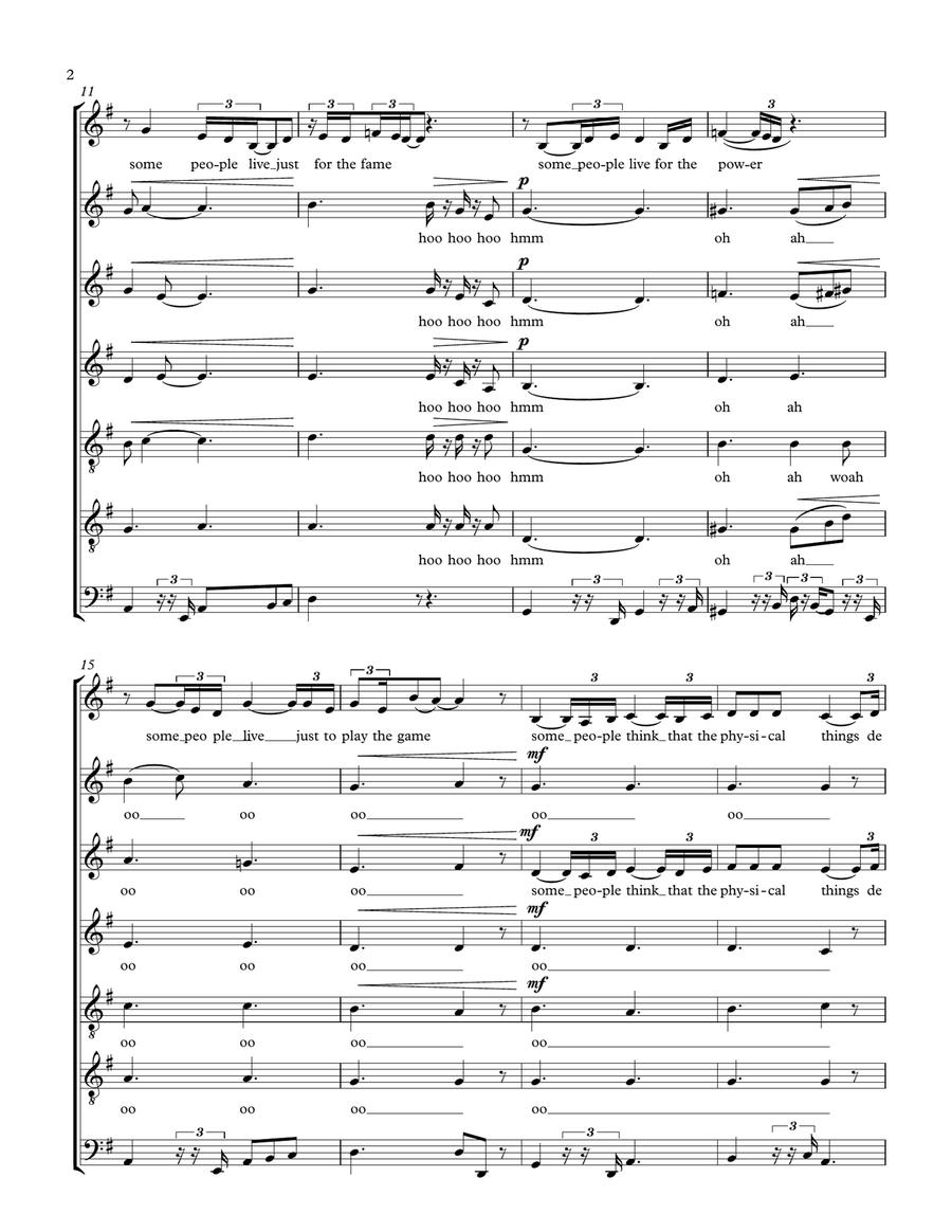 If I Ain't Got You Divisi scores gallery preview page 2