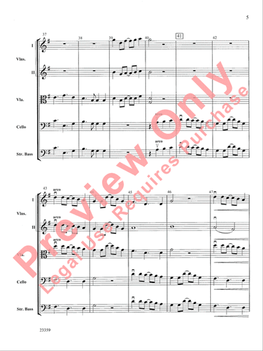 O Desayo O Desayo String Orchestra scores gallery preview page 6