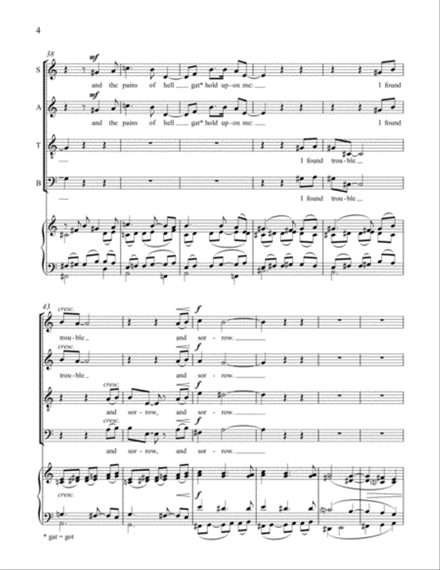 I Love the Lord 4-Part scores gallery preview page 5