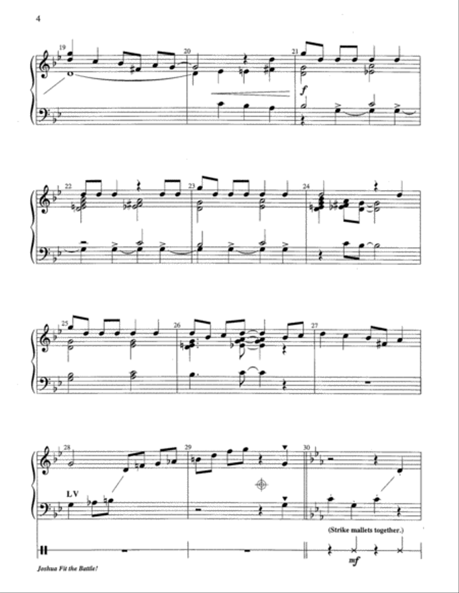 Joshua Fit the Battle! 2-Octaves scores gallery preview page 11