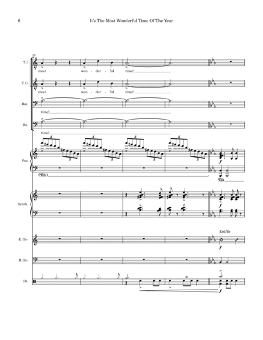 It's The Most Wonderful Time Of Year Small Ensemble scores gallery preview page 6