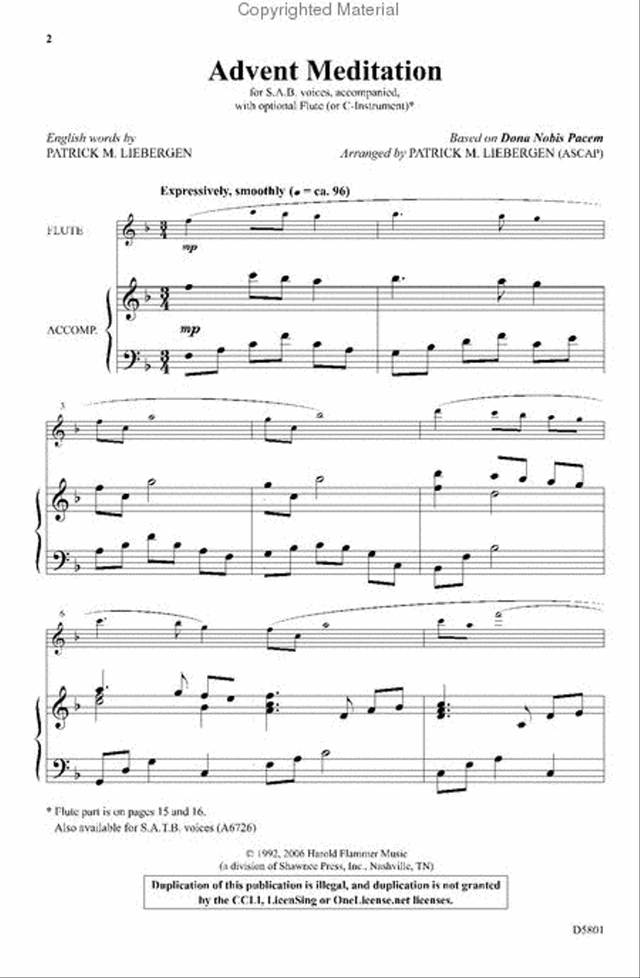 Advent Meditation 3-Part scores gallery preview page 2